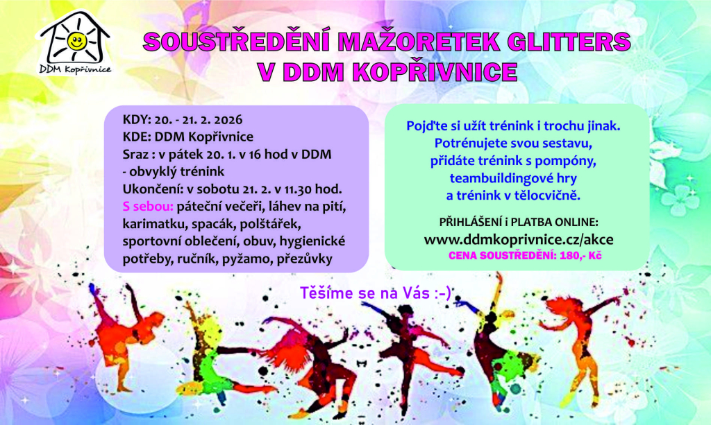 Soustředění mažoretek Glitters