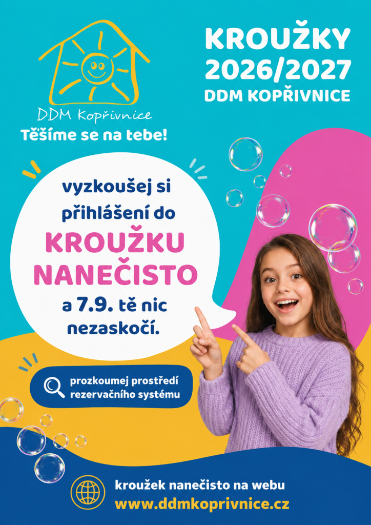 VYZKOUŠEJTE SI PŘIHLÁŠENÍ v kroužku NANEČISTO
