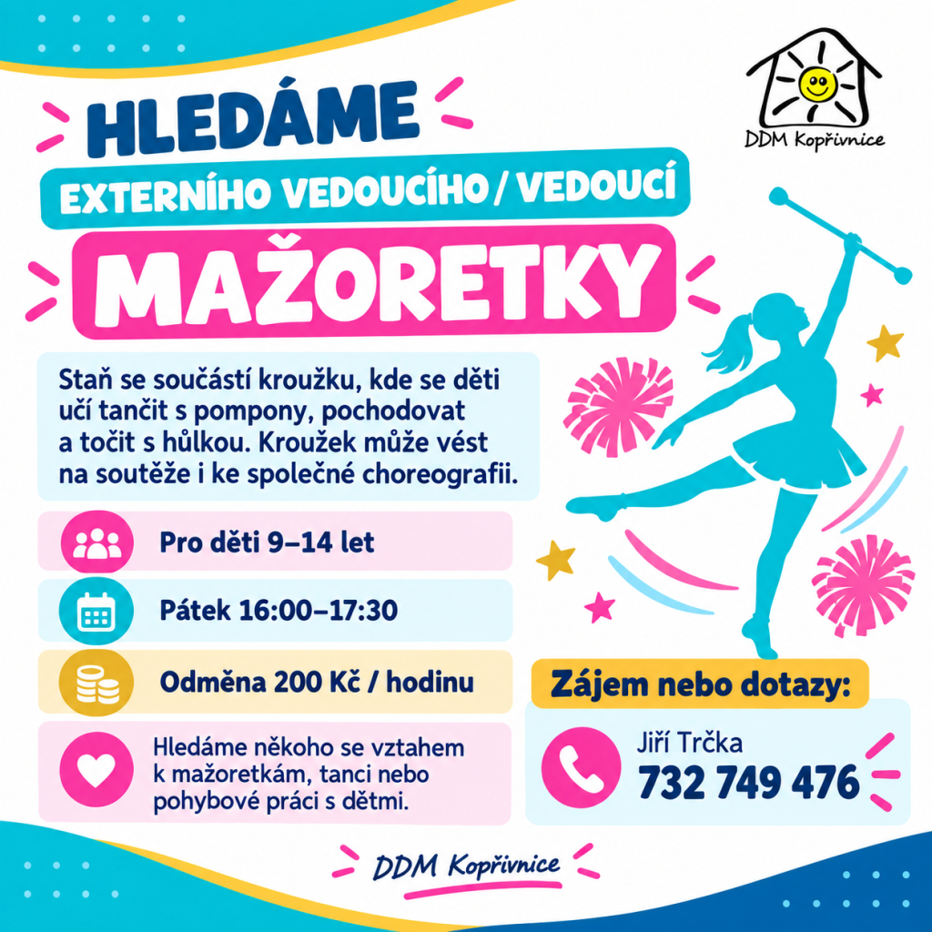 Hledáme vedoucí pro mažoretky